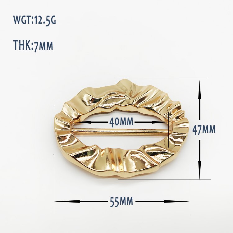 China Manufacturers Customized 40mm Wide Metal Belt Pin Buckle New Designer Thick Frame Zinc Alloy Golden Straps Buckle