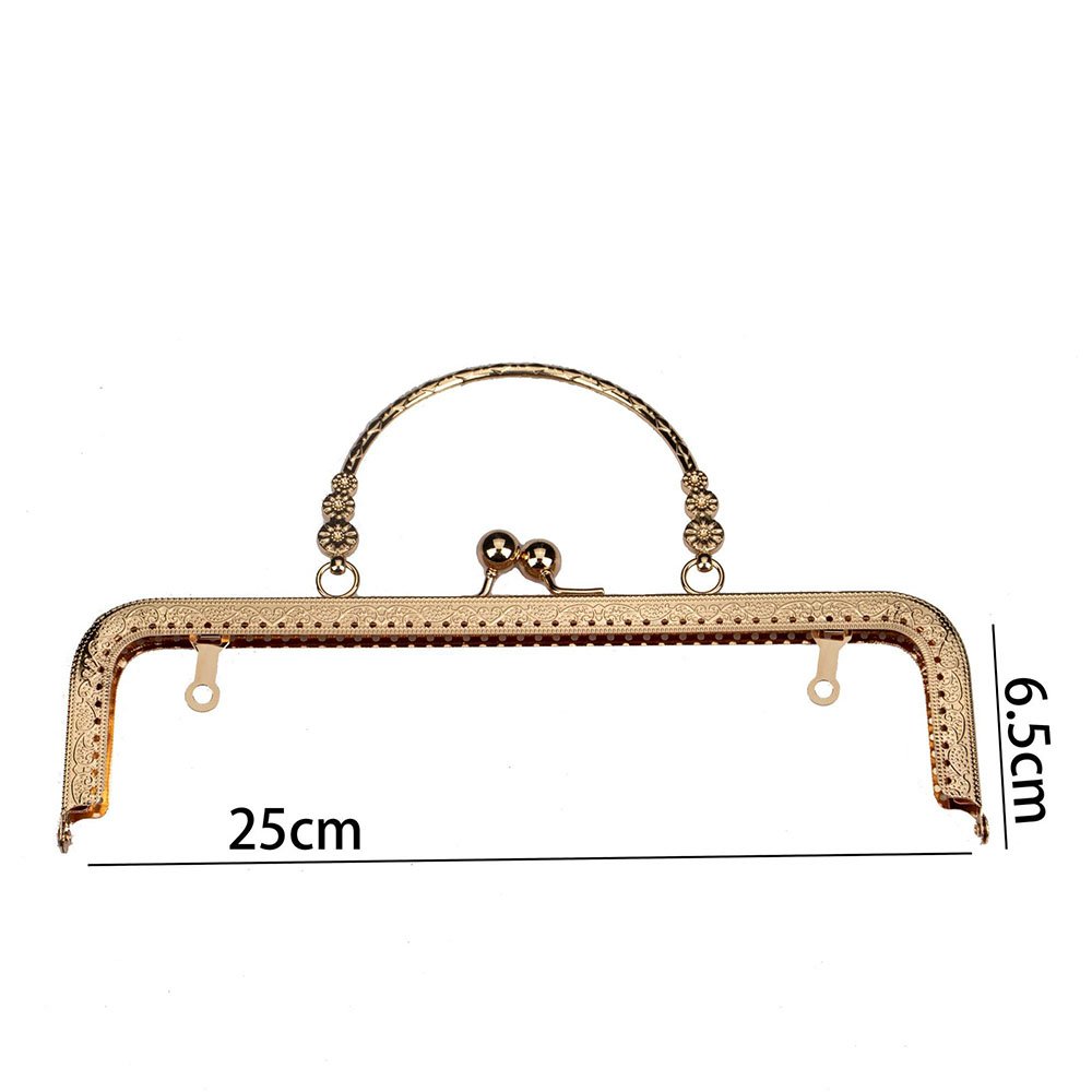 Factory Sale Movable Plating Kiss Lock Bag Hardware Accessories Bag Frame For Different Bag Purse buckle