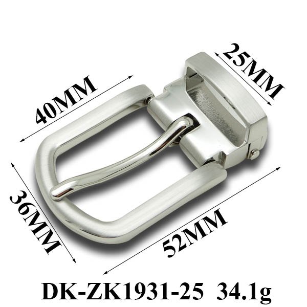 DK-ZK1931-25mm Small fashionable all-match style jeans dress metal alloy casting popular model customized pin women belt buckles