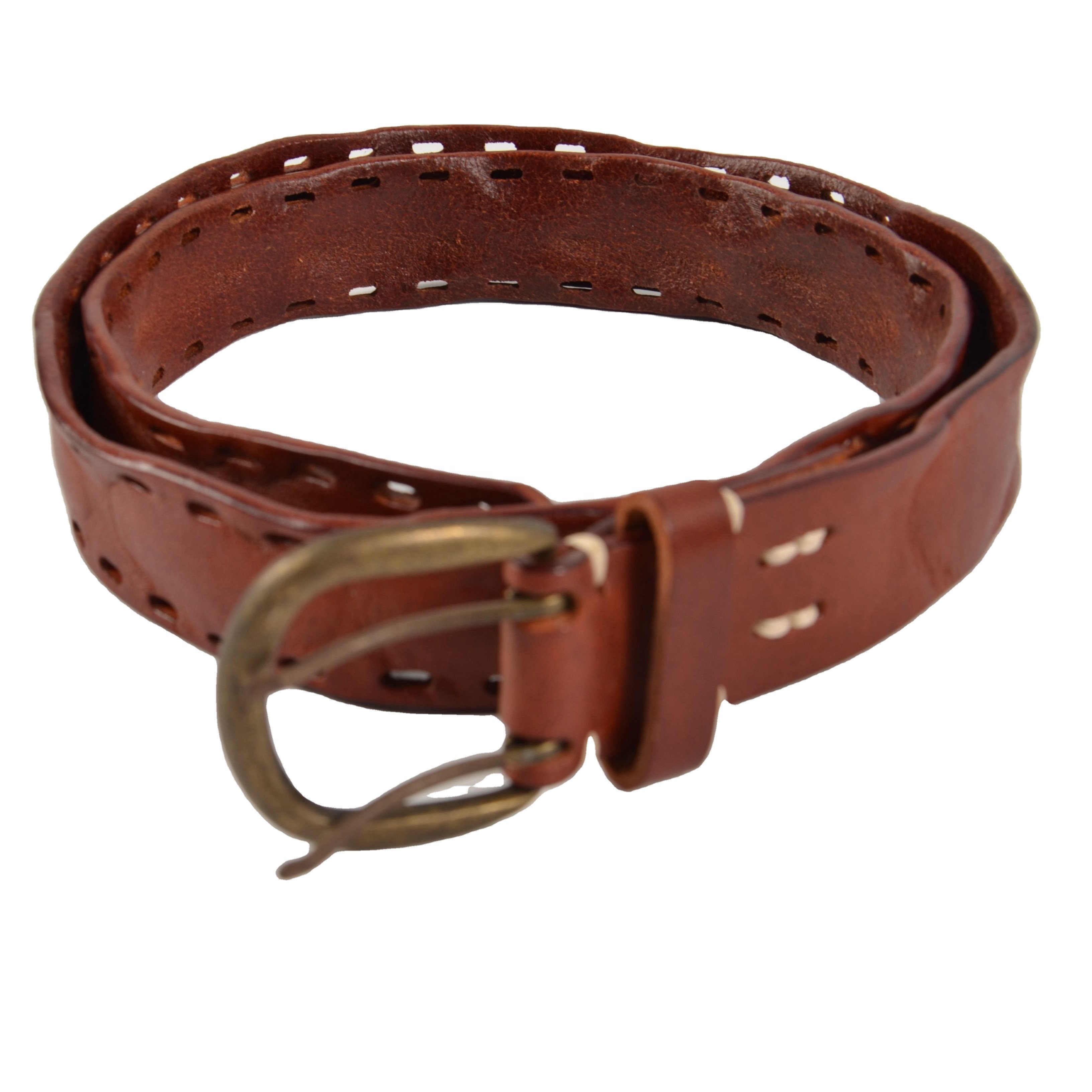 Kulanyane Genuine Leather Denim Leather Belt Belts For Men Cow Hide Western Belt Buckle Cowboy