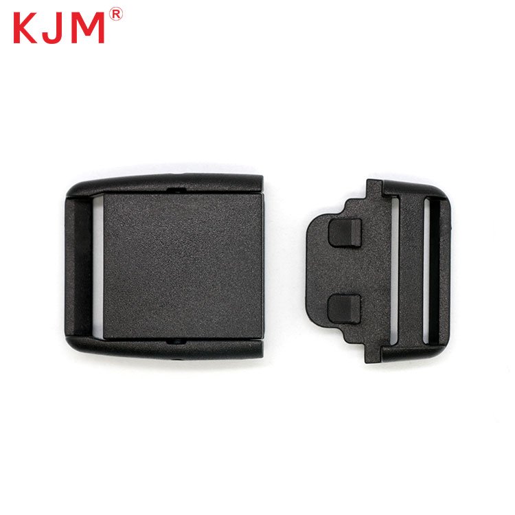 Customized logo pom recycled plastic buckle clip safety belt nylon webbing adjustable custom belt buckles