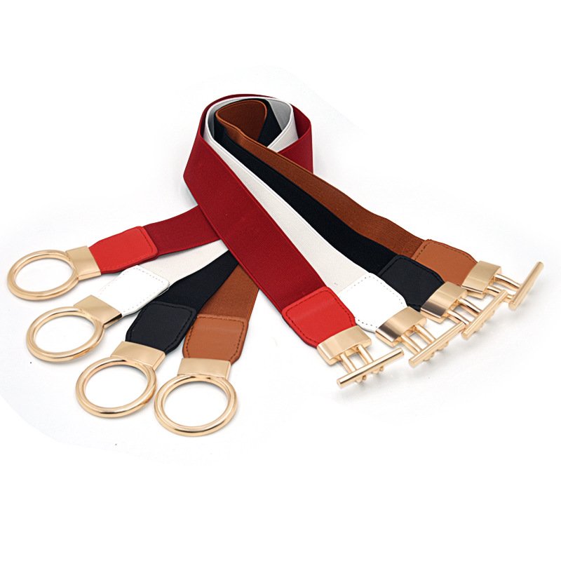 Wholesale Corset Belt for Lady Garment, OT Buckle 4 colors Elastic Waits Belts Women Ladies