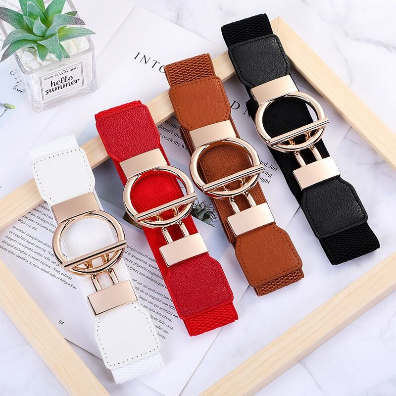Wholesale Corset Belt for Lady Garment, OT Buckle 4 colors Elastic Waits Belts Women Ladies