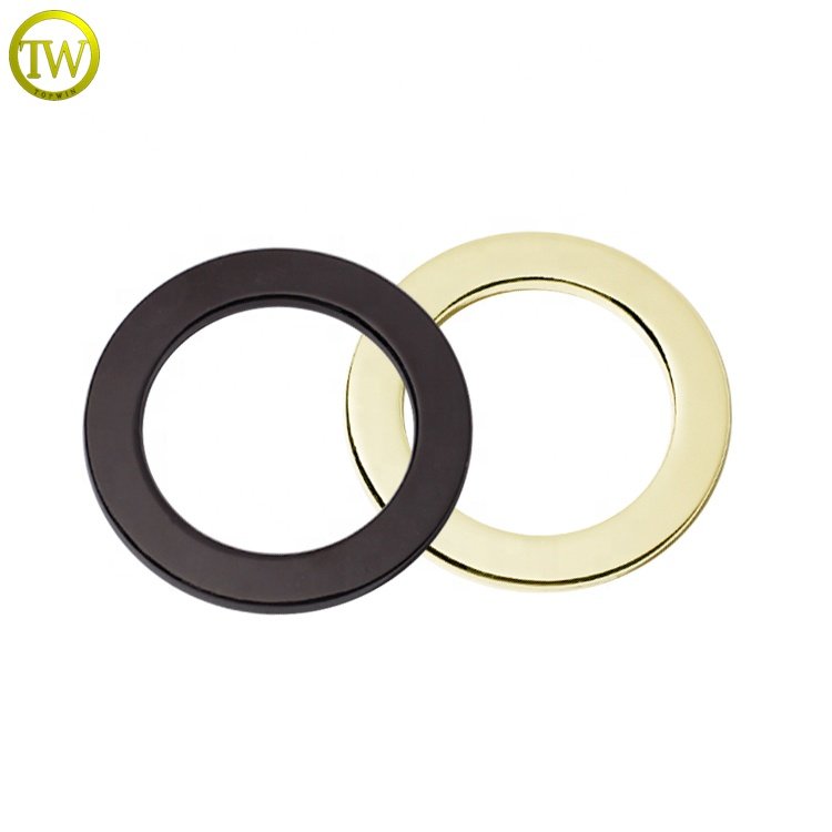 Wholesale bikini accessory flat ring adjuster round shape bra logo blanks o buckles for underwear finding