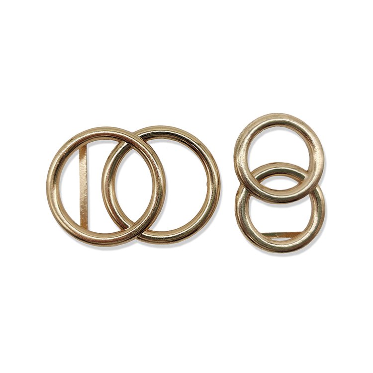 Wholesale Custom Double Circle Silver Plastic Ladies Belt Buckle High Quality Adjustable Side Release Straps Buckle