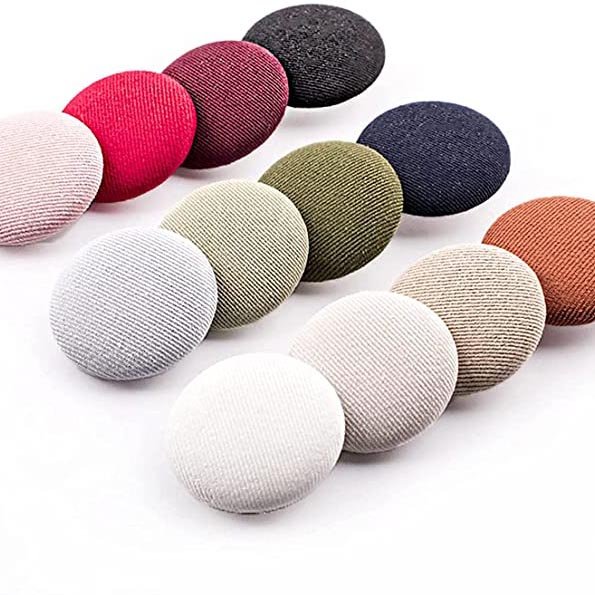 Yanyang Factory Sale Cheap Price Fabric Cloth Covered Buckle Aluminium Sofa Buttons #30