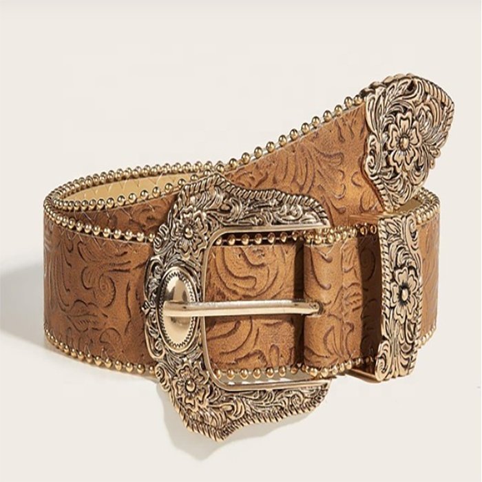 Factory Price Bb Simon Cowboy Rhinestone PU Leather Belt butterfly buckle Plus Size Women Diamond design Belt