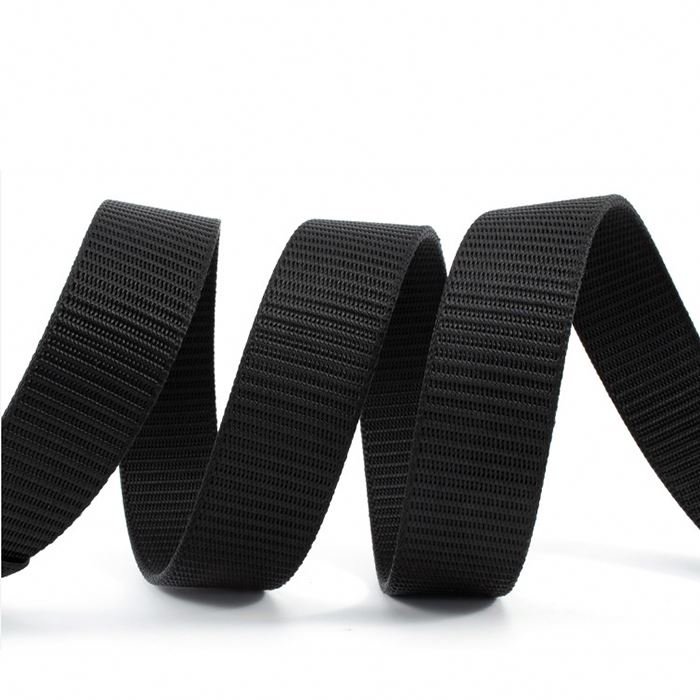 Custom Logo Plastic Buckle Casual Webbing Adjustable Combat Men Belts Polyester Canvas Nylon Fabric Belt