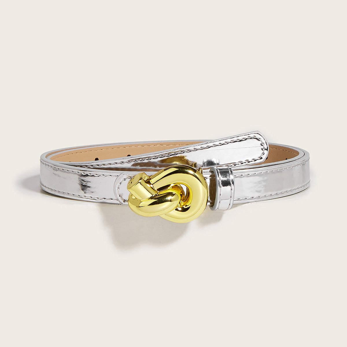 Manufacturer Customized Shape Alloy Buckle Leather Belt Trendy Luxury Ladies Belts For Dresses