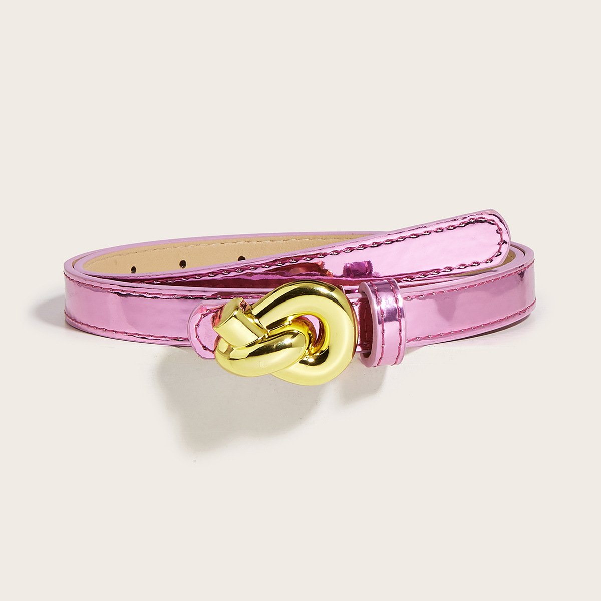 Manufacturer Customized Shape Alloy Buckle Leather Belt Trendy Luxury Ladies Belts For Dresses