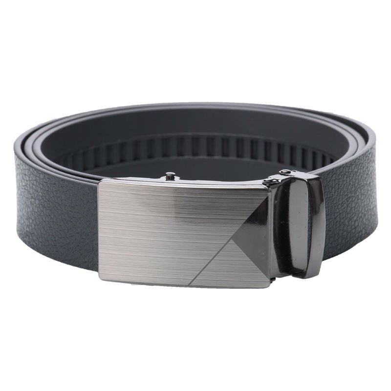 DDA720 Wholesale Male Ratchet Waist Straps Gift Wide Automatic Buckle Belt Black Strong Casual Business Men Leather Belts
