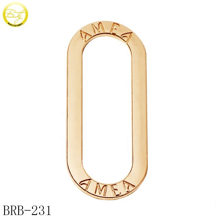 Washable swimwear accessory making gold plated bikini metal slider ring buckle adjustable metal strap connector hardware