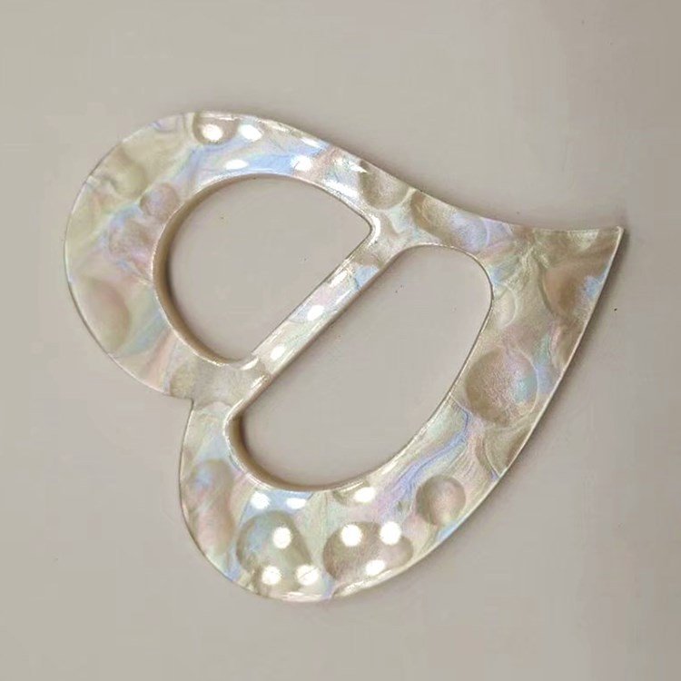 SR009 High Quality Heart Belt Slider Scarf Belt Buckles Resin Buttons Buckle For Coat Diy Accessories