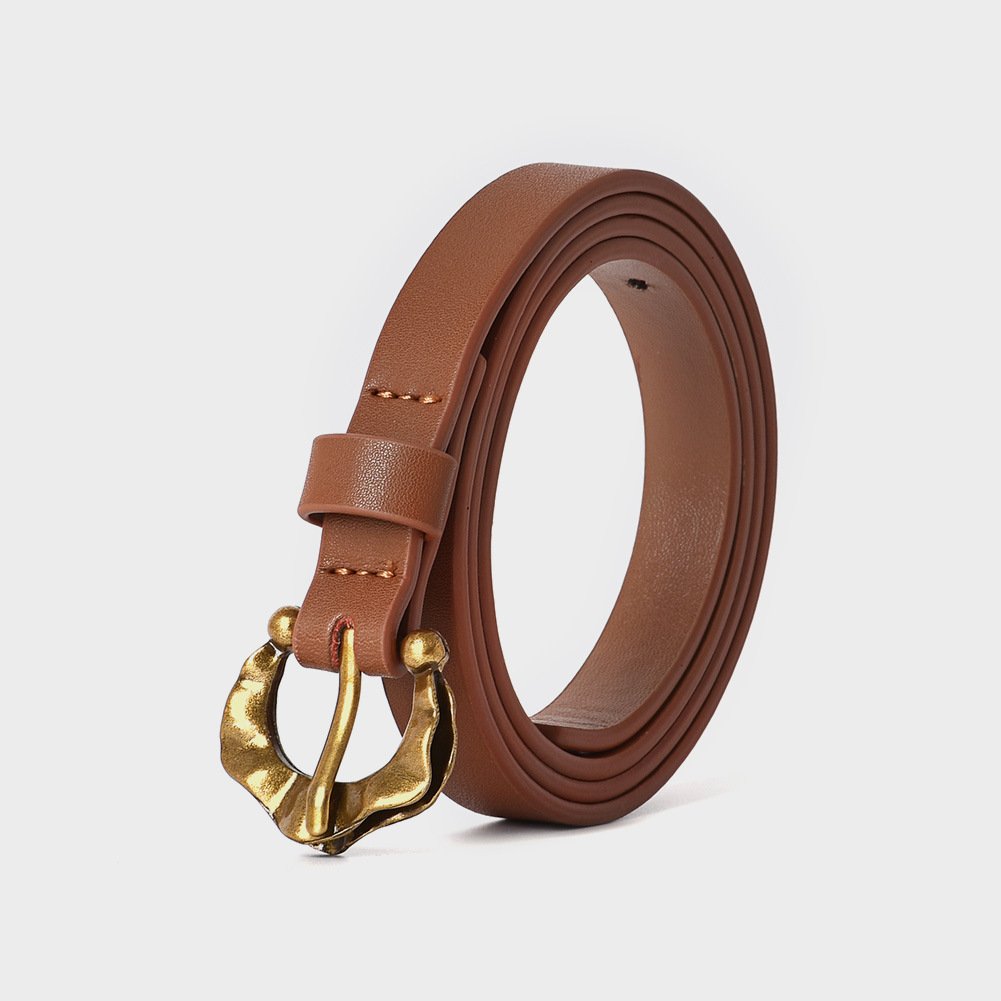 Women fashion belts leather women dresses jeans belt alloy pin buckle belt for women