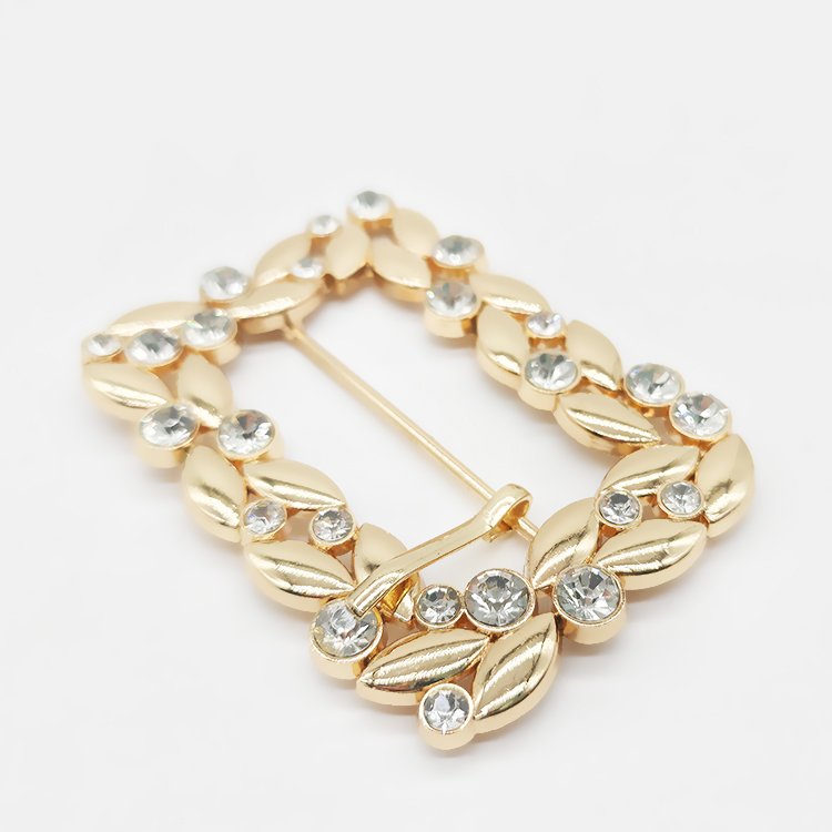 Wholesale Inner Diameter 50mm Metal Decoration Luxury Diamond Belt Buckle Belt Buckle Exquisite Rhinestone Roller Pin Buckle