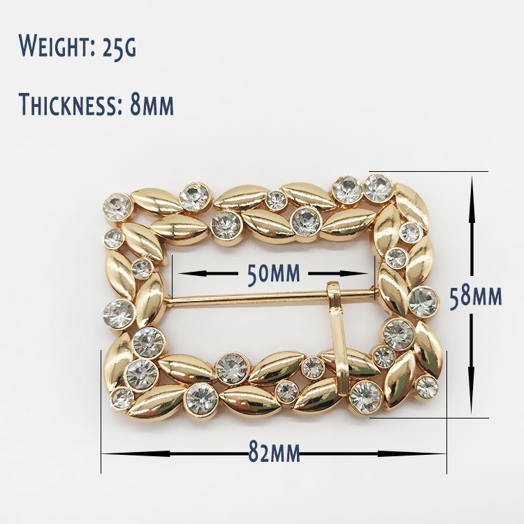 Wholesale Inner Diameter 50mm Metal Decoration Luxury Diamond Belt Buckle Belt Buckle Exquisite Rhinestone Roller Pin Buckle