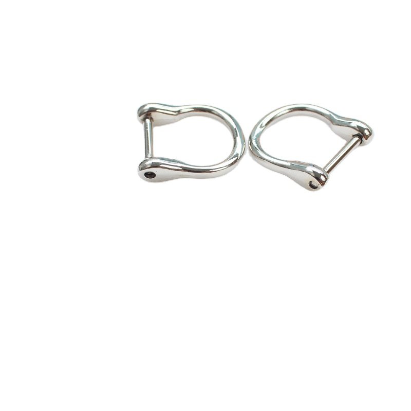 D-ringshackle Clasp Buckle Keychain Ring Hook screw pin joint Connecter Bag Strap Leathercraft Parts
