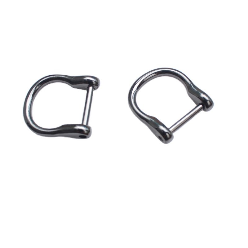 D-ringshackle Clasp Buckle Keychain Ring Hook screw pin joint Connecter Bag Strap Leathercraft Parts