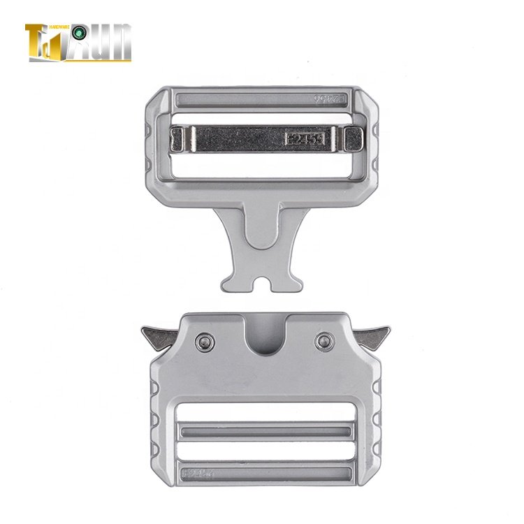 new design1.5inch tactical belt buckle with Custom laser logo for bags quick release buckle for belts