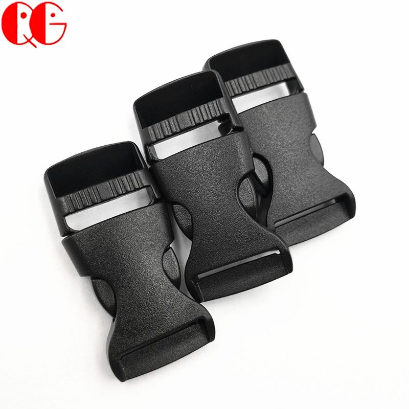 Plastic Adjustable Side Release Buckles Snap buckle Fitting Black Belt Button Snaps Clips for Straps Pet Collar Bag accessories