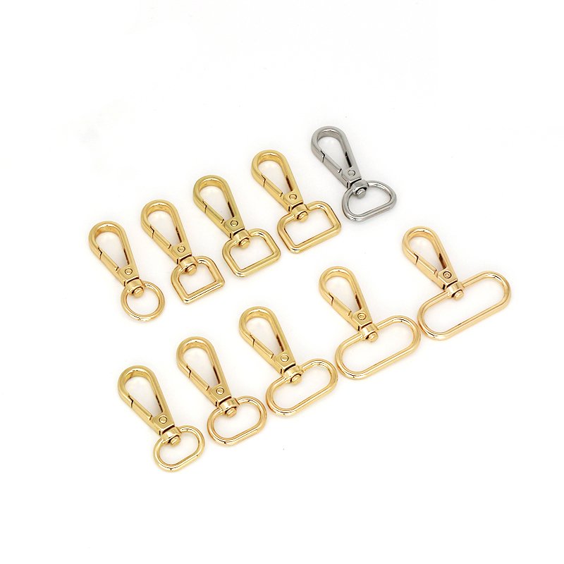 Bag Hook Adjustable Bag Buckle16/20/25/32/38mm Handbag Hardware Accessories Bag Strap Hook Metal D Ring Adjustment buckle