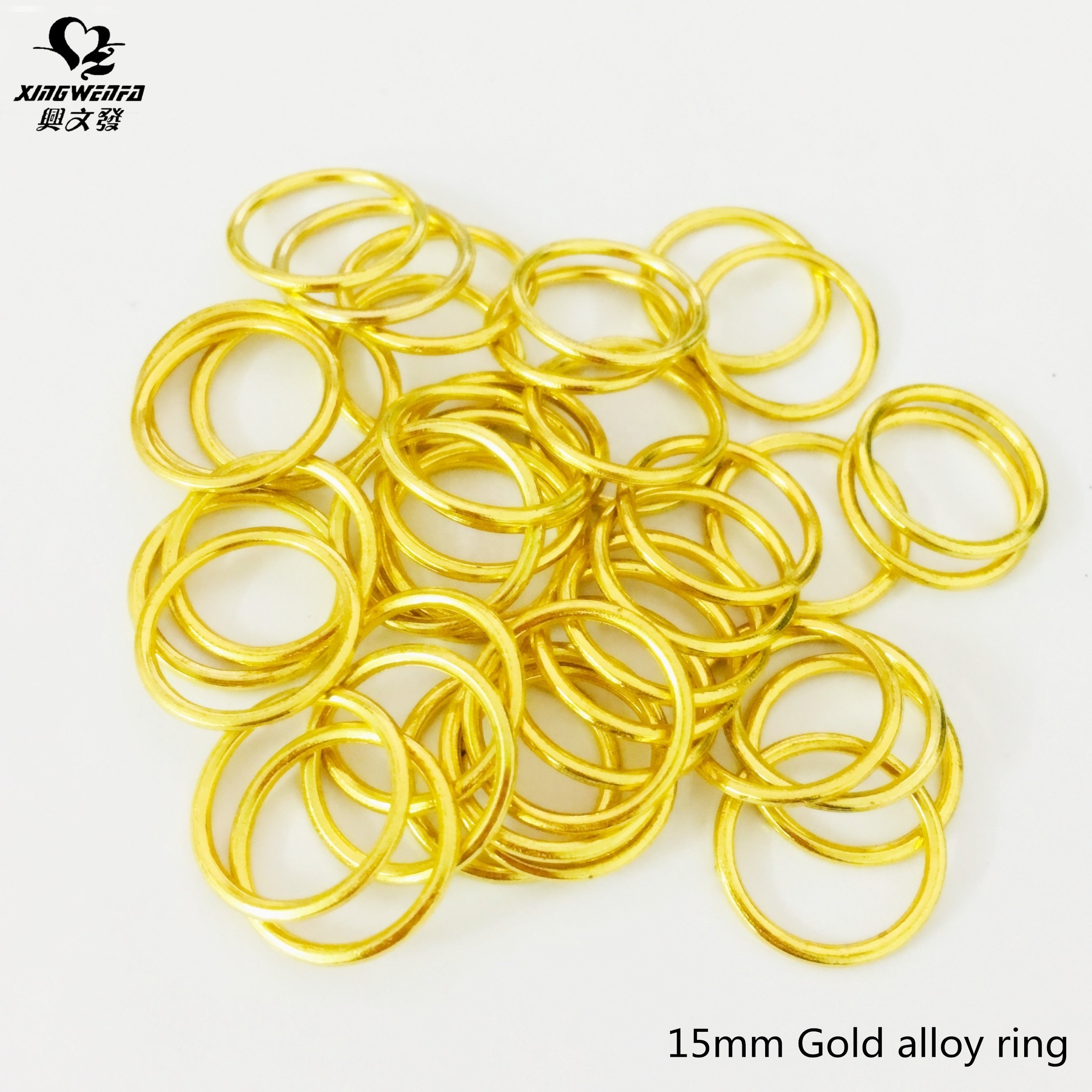 Underwear accessories 15mm SGS good quality Environmental nickle free Bra metal buckle gold alloy ring bra ring