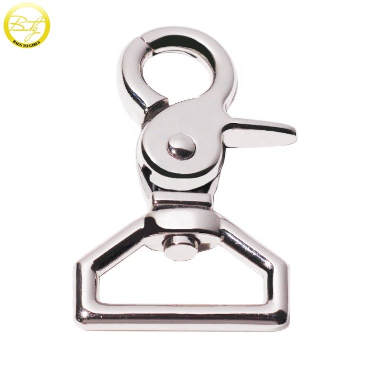 Wholesale luxury handbag hardware clasp hooks die casting swivel spring snap buckle for dog collar