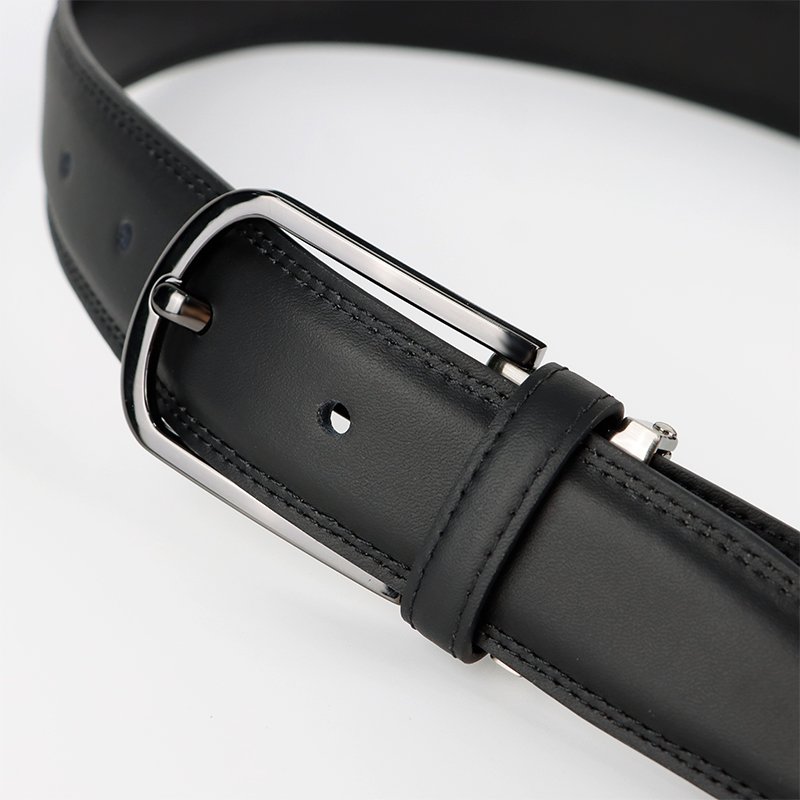 Men's Genuine Cowhide Leather Belt Versatile Casual Business Style Belt With Pin Alloy Buckle Classic fashion belt