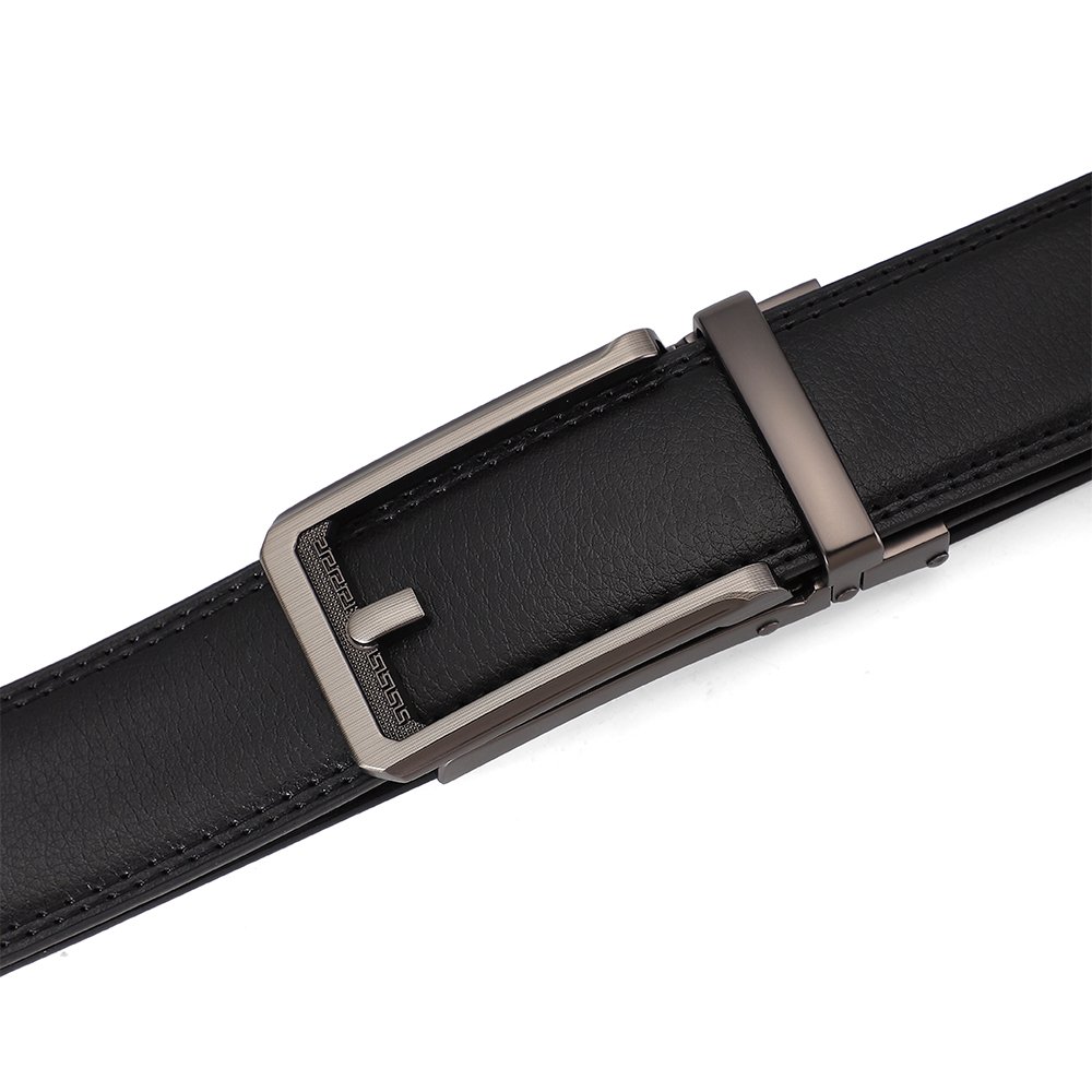 Wholesale Luxury Business Split Genuine Leather Belt with Custom LOGO & Alloy Buckle Custom Automatic Belt Gift for Men