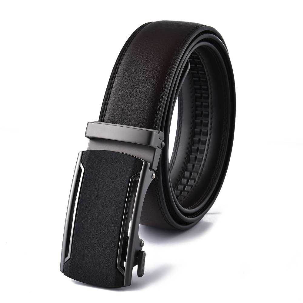 Wholesale Luxury Business Split Genuine Leather Belt with Custom LOGO & Alloy Buckle Custom Automatic Belt Gift for Men