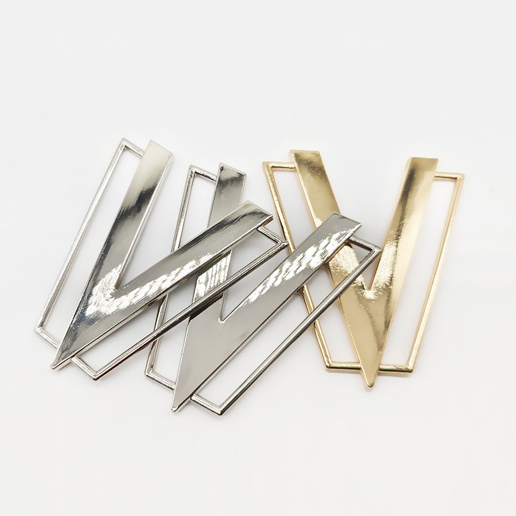 OEM ODM Customized 50mm V-Shaped Zinc Alloy Women Delicate Bikini Buckles Fashion Ladies Metal Swimwear Bra Connector Buckle