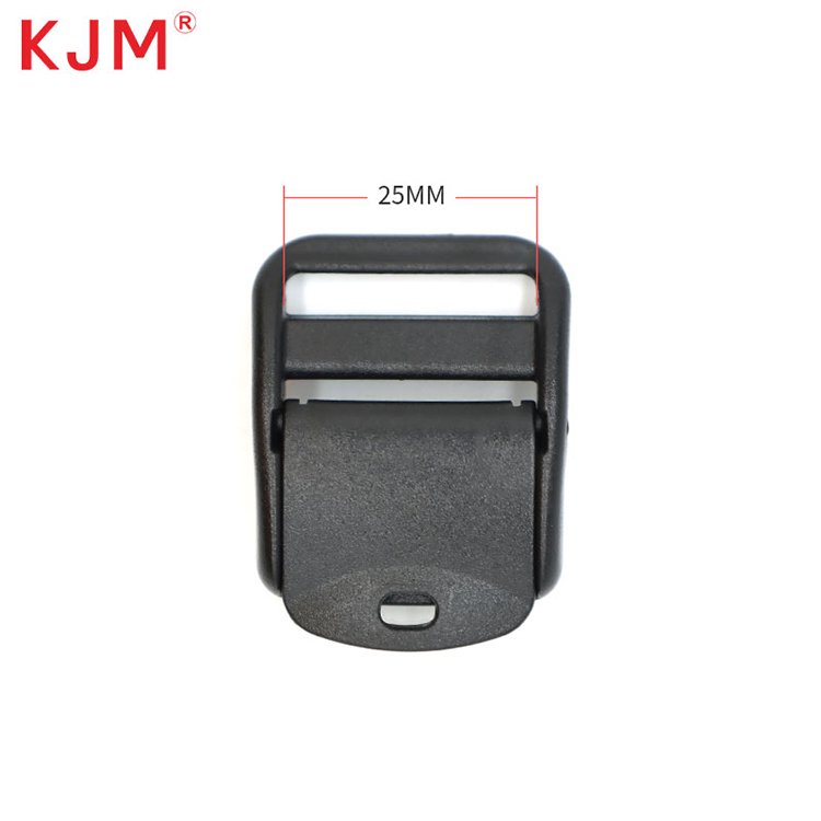China Factory Black POM Plastic Ladder Lock Tension Buckle with Cam for Backpack Strap