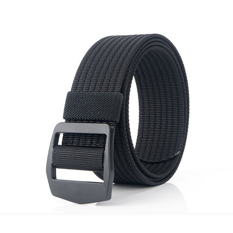 Men Women Metal Buckle Nylon Casual Belt Canvas Jeans Belts Adjustable Tactical Belt