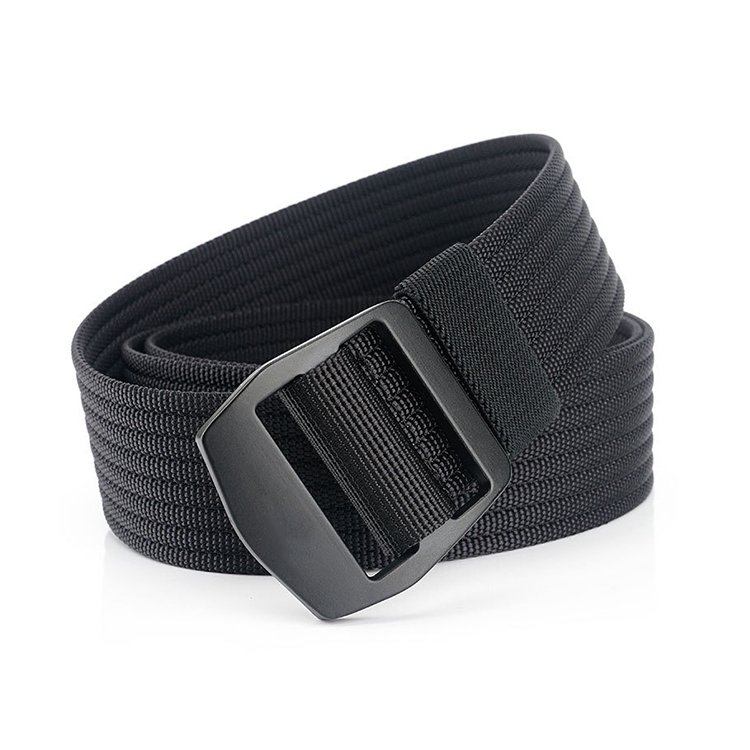 Men Women Metal Buckle Nylon Casual Belt Canvas Jeans Belts Adjustable Tactical Belt