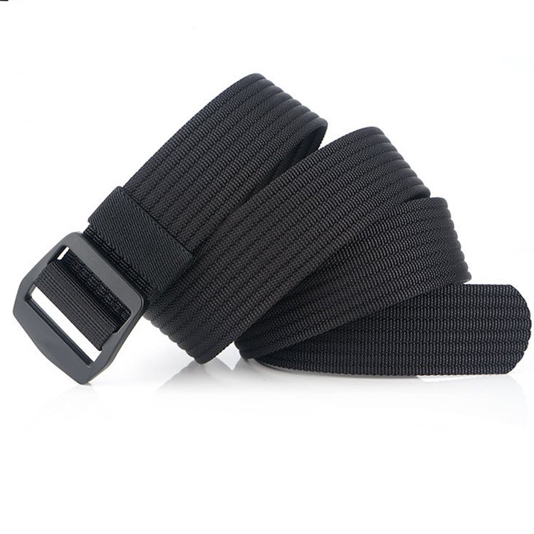 Men Women Metal Buckle Nylon Casual Belt Canvas Jeans Belts Adjustable Tactical Belt