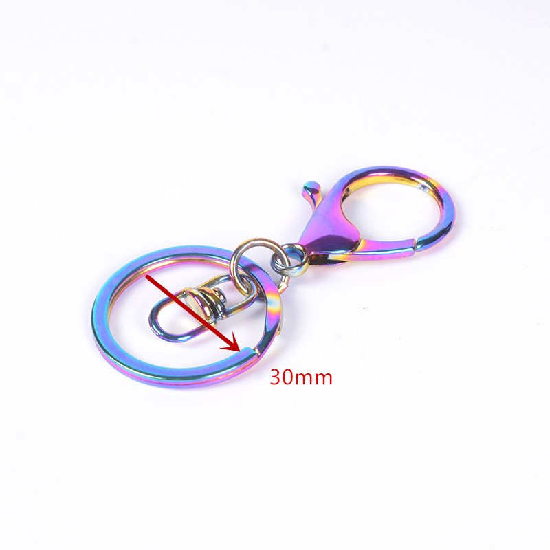 metal lobster clasp keychains claw clasp swivel lanyard bag buckles key ring lobster hook claw key chain
