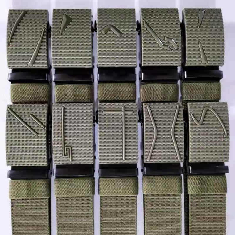 Simple casual solid color nylon belt with automatic buckle for men belt strap for jeans belt strap for students girls boys