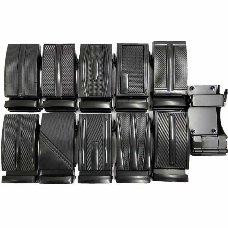 Simple casual solid color nylon belt with automatic buckle for men belt strap for jeans belt strap for students girls boys