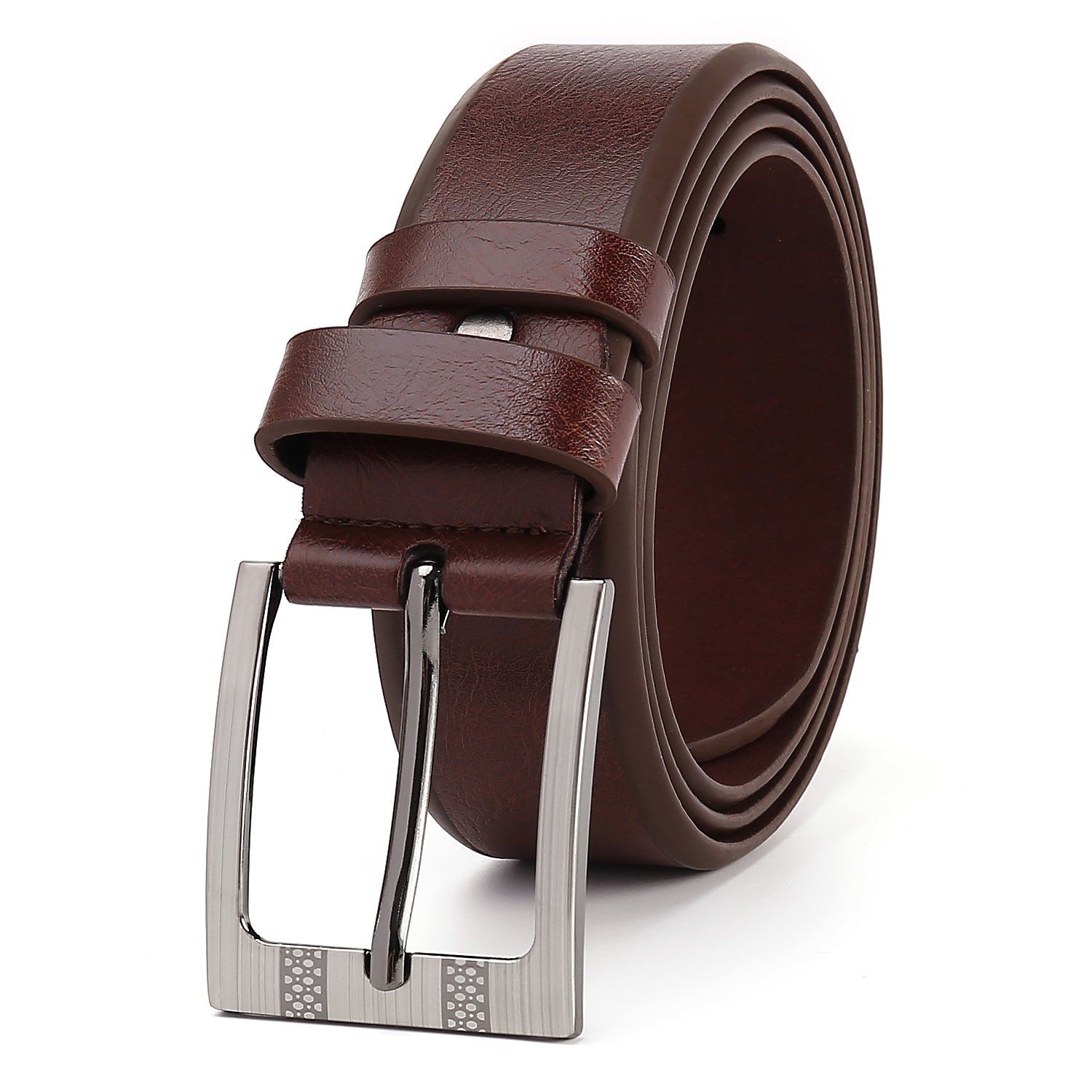 Customized men's mixed color pin buckle belt factory manufacturing high-quality men's leather belts