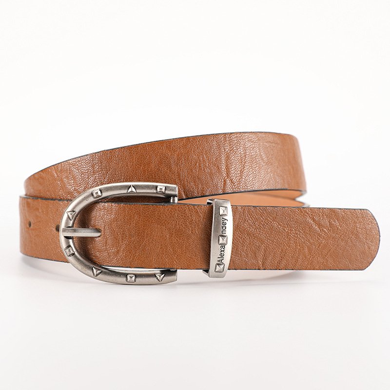 Factory Wholesale Casual Men's Antique Alloy Pin Buckle Belt Fashion Business Belts Belt For Man