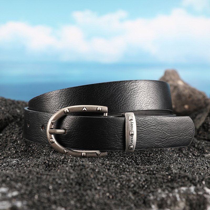 Factory Wholesale Casual Men's Antique Alloy Pin Buckle Belt Fashion Business Belts Belt For Man