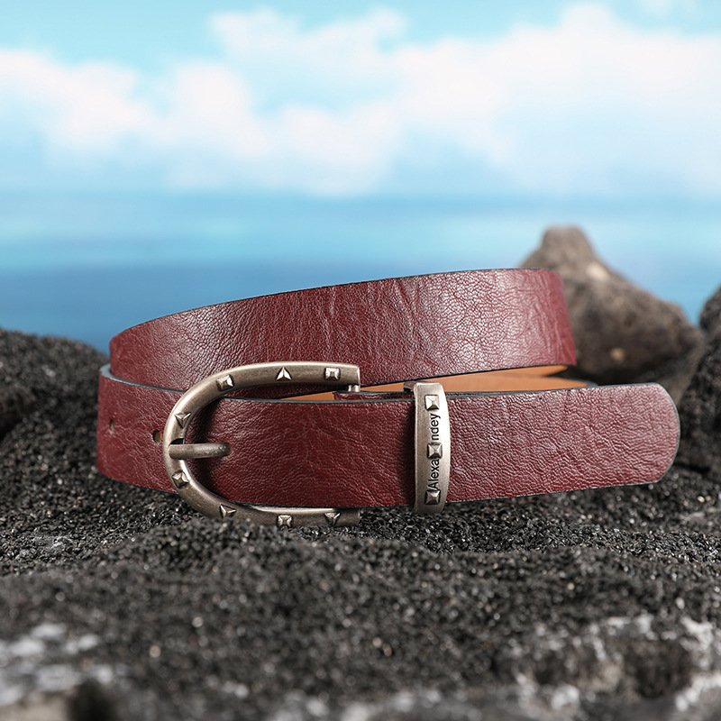 Factory Wholesale Casual Men's Antique Alloy Pin Buckle Belt Fashion Business Belts Belt For Man