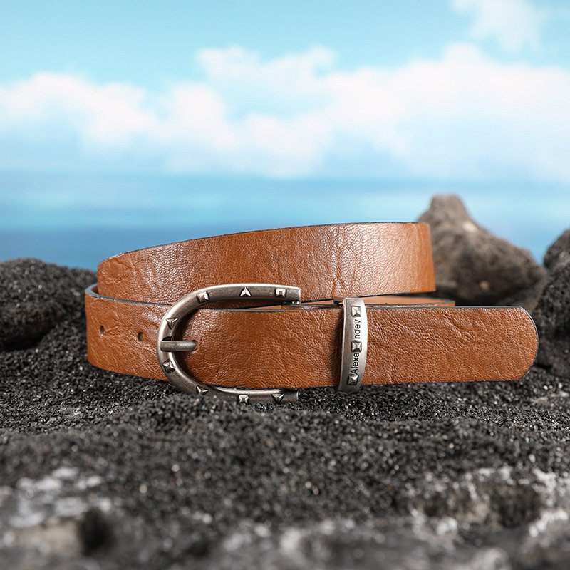 Factory Wholesale Casual Men's Antique Alloy Pin Buckle Belt Fashion Business Belts Belt For Man