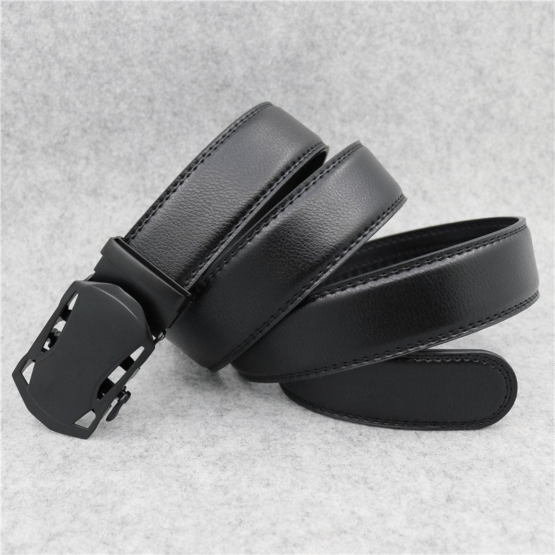 LQbelt Men's Automatic buckle belts wear-resisting PU Belt factory business belts for men custom logo factory