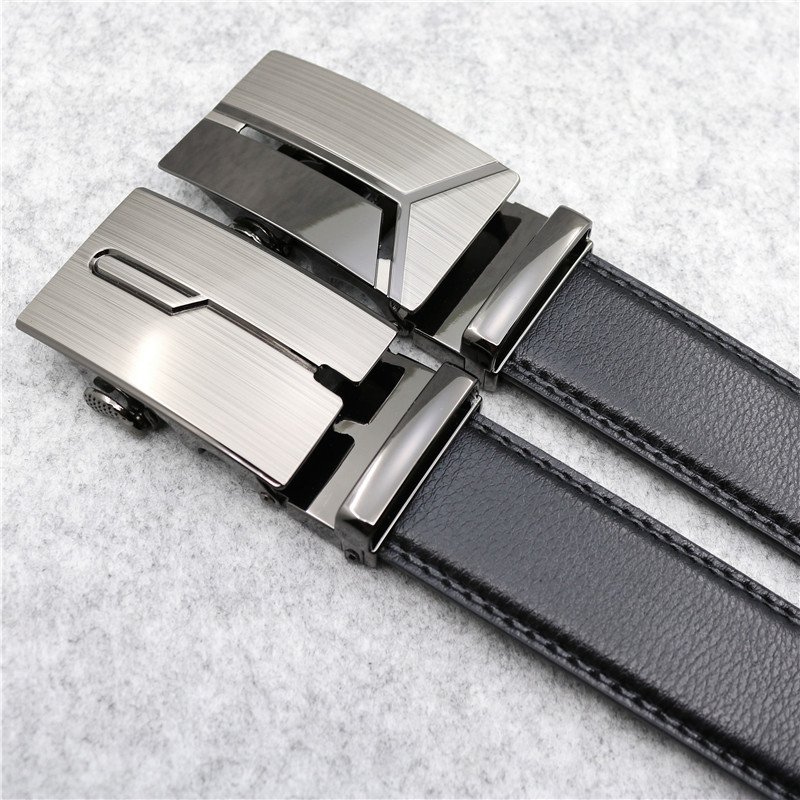LQbelt Men's Automatic buckle belts wear-resisting PU Belt factory business belts for men custom logo factory