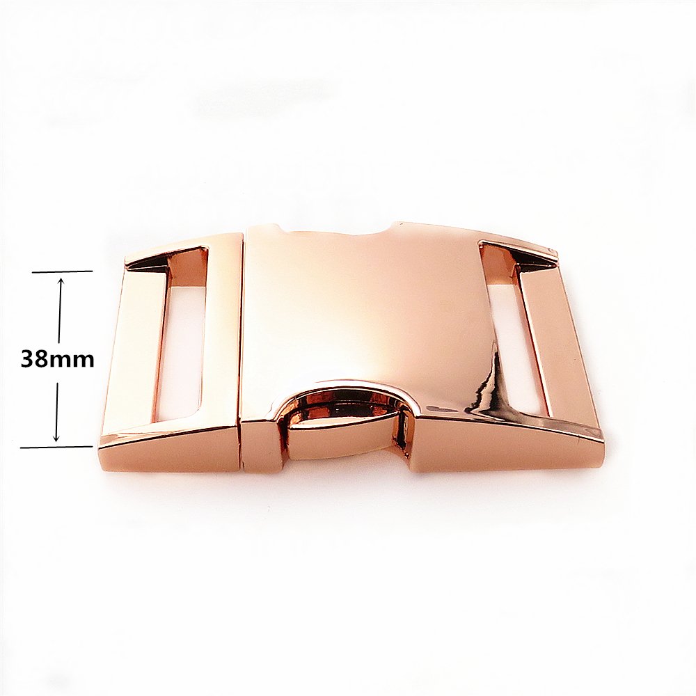 Custom Colored Zinc Alloy Curved Side quick Release metal Buckle quick release strap buckle for bag