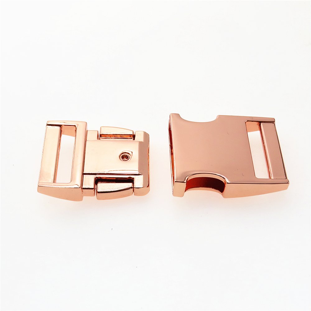 Custom Colored Zinc Alloy Curved Side quick Release metal Buckle quick release strap buckle for bag