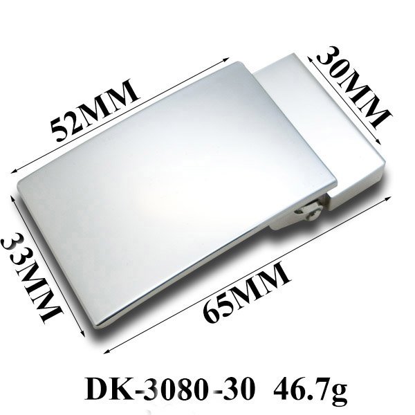 DK-3080-30mm zinc alloy hanging plating shiny nickel-free shiny gold free plate buckles for leather belt