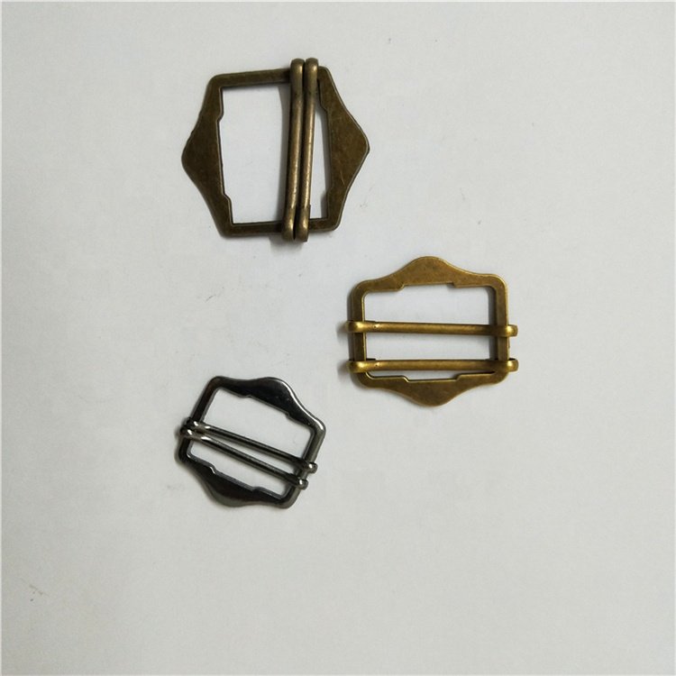 Double pin adjustable movable metal belt buckle for bags Apron overalls