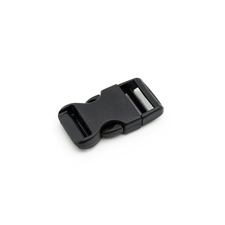 Wholesale Black 25mm Plastic Flat Side Release Buckle For Lanyard Bag Straps